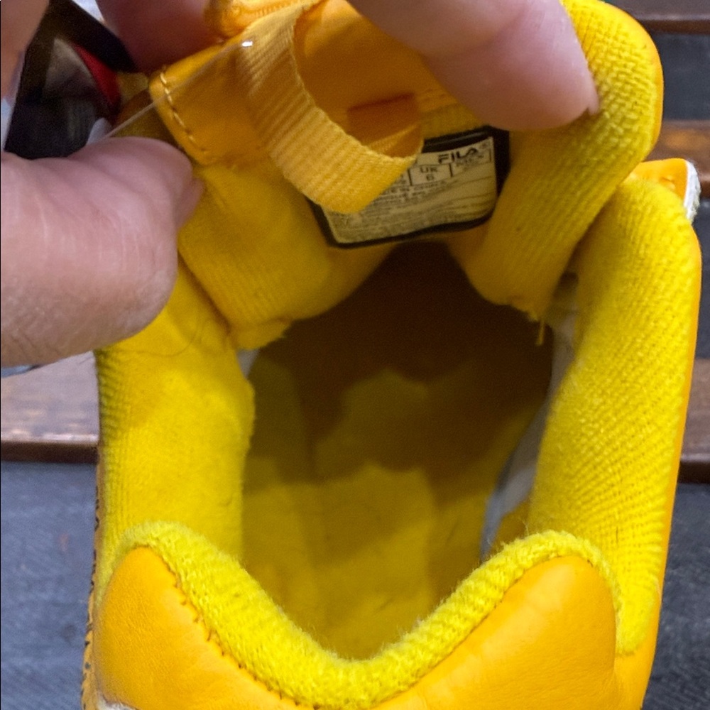 Fila Vibrant Yellow Athletic Shoes - Picture 7 of 12